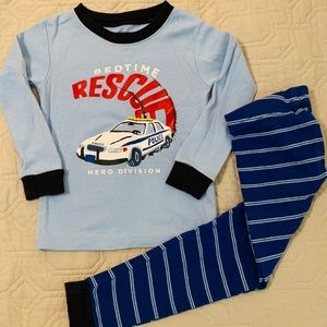 Carter’s 2T boys Police rescue pajamas